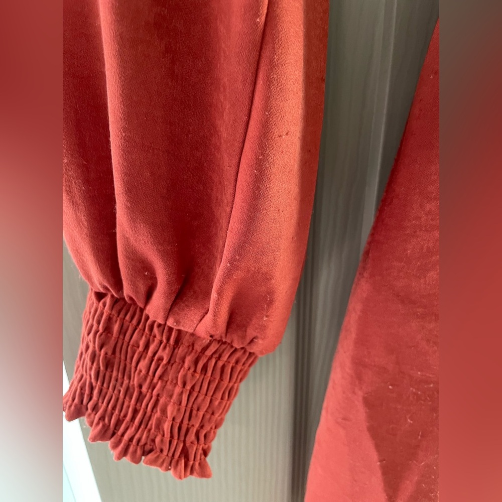 RESA Deep Red Long Sleeve Dress - Picture 4 of 4